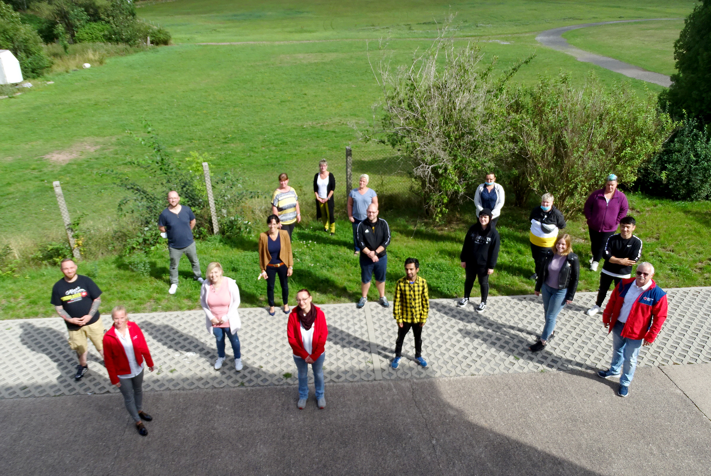 Gruppenbild der Bergrüßungsveranstaltung für Azubis