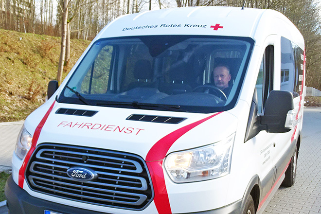 Fahrzeug des DRK Fahrdienstes Suhl Fahrzeug des DRK Fahrdienstes Suhl