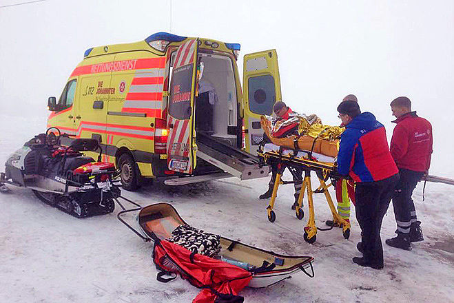 Einsatz der Bergwacht Suhl-Goldlauter am 24. Januar 2016